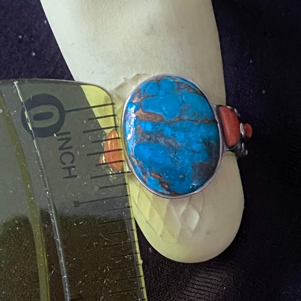 Sterling Silver 925, Turquoise Ring.